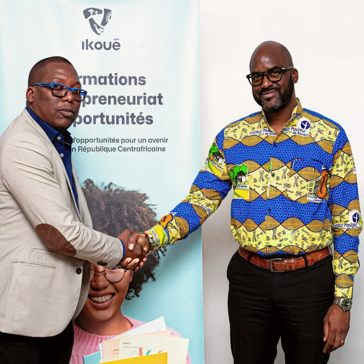 Signature de l'accord de partenariat entre IKOUĒ et l'Institut Pasteur de Bangui